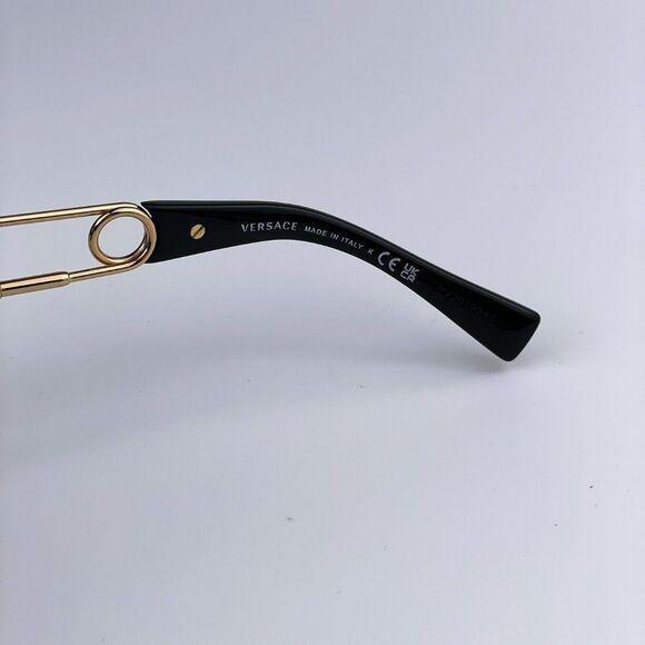 Versace VE4411 GB1/87 Sunglasses Black Grey Square Women main image 9